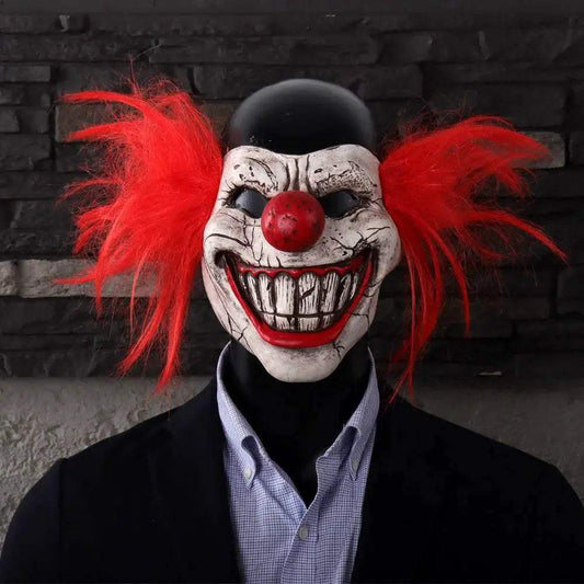 Prime Bloody Half Face Clown Mask One Size Toyland EU - ToylandEU™