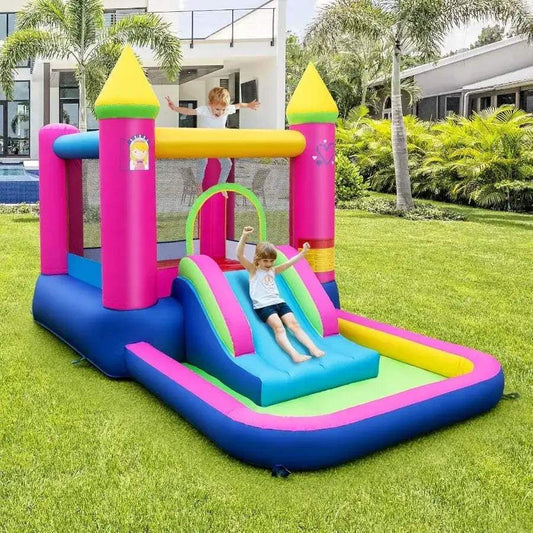 Princess Castle Inflatable Bounce House Slide Pool - ToylandEU™