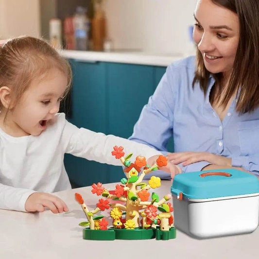 STEM Flower Garden Building Blocks Set - Montessori Learning Fun for Kids - ToylandEU