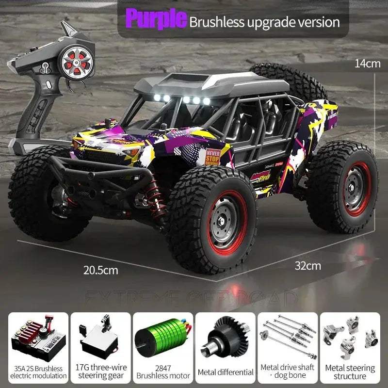 Pro 4WD Off Road RC Car 70Kmh Brushless Motor Durable - ToylandEU