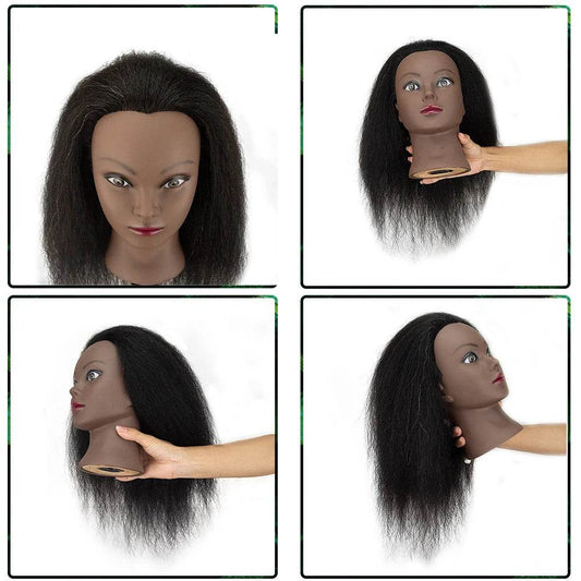 Professional Mannequin Heads Afro Braiding For Hairdressing - ToylandEU