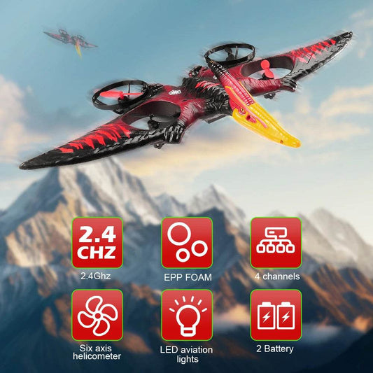 Pterosaur RC Plane 2.4G Gyro Remote Control Airplane - ToylandEU