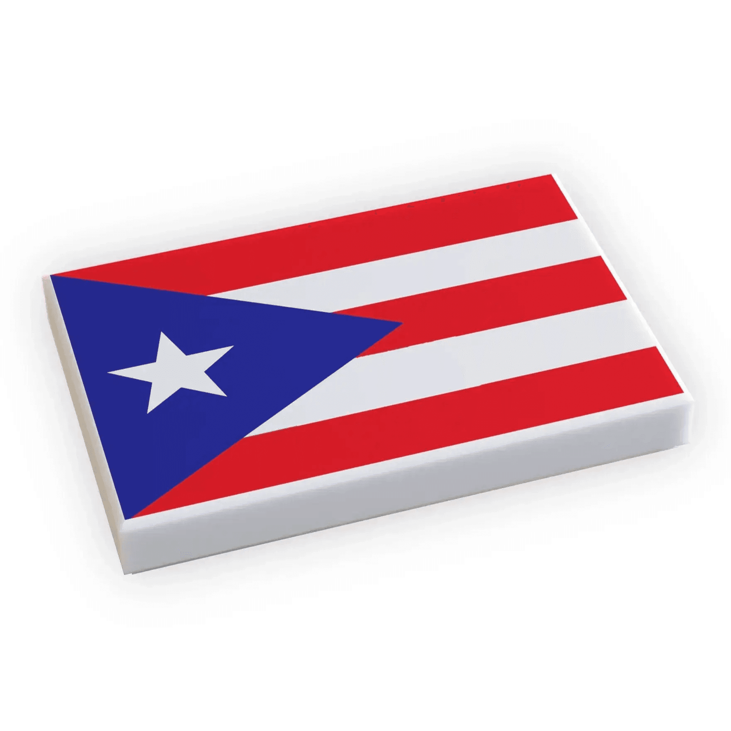 Puerto Rico Flag (2x3 Tile) made using LEGO part - ToylandEU