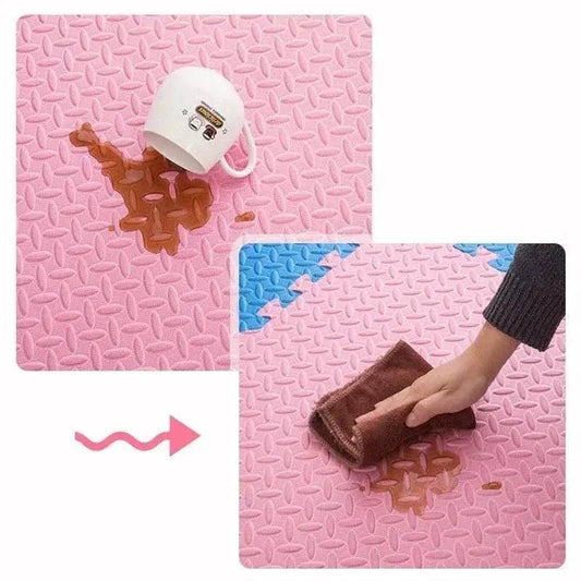 12Piece Foam Baby Play Mat Puzzle Interlocking Exercise Floor Tiles Soft Carpet 30x30x1cm - ToylandEU™