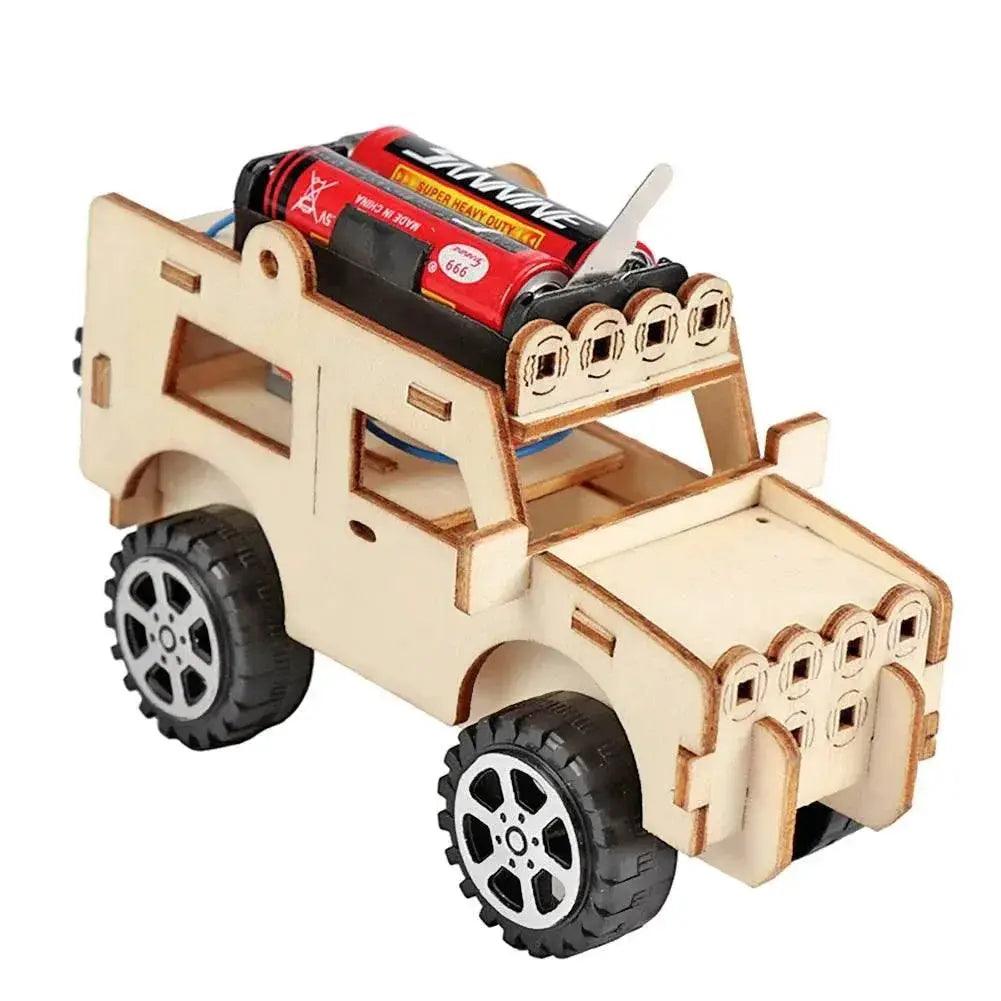 DIY Science Toys Children Educational STEM Projects Kits 3D Assemble Car Boat Model Wood Puzzle Toy Scientific Experiment Kit - ToylandEU™