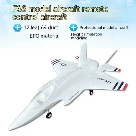 Qlq Rc Plane F35 Lightning Ii 64mm Epo Remote Controlled Aircraft Gift - ToylandEU