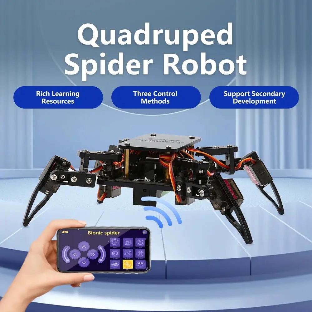 Quadruped Spider Robot Kit With ESP8266 App Controlled - ToylandEU™