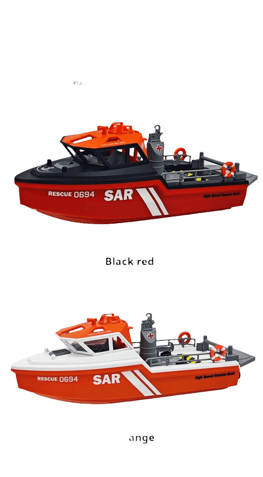 RC 1/32 Scale Remote Control Rescue Tugboat - High-Speed Brushless Charging Toy for Ages 14+ - ToylandEU