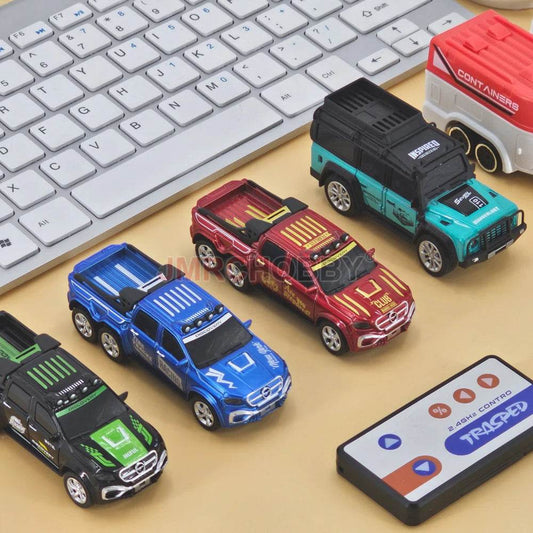 RC 1:64 Scale Remote Control Car with Trailer - High-Speed Fun Await! - ToylandEU