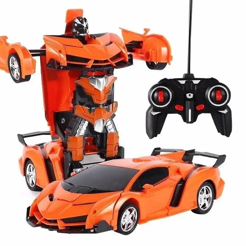 RC Adaptable RC Police Car & Robot - Ultimate 2-in-1 Toy for Kids - ToylandEU™