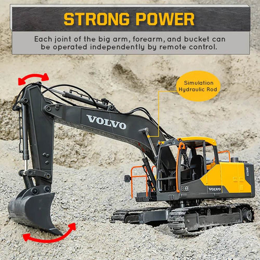 RC Alloy 1:16 RC Truck with 3-in-1 Excavator - Ultimate Engineering Fun - ToylandEU