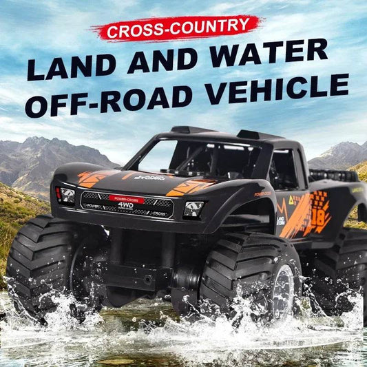 RC Amphibious 4WD RC Car - Remote Control Vehicle for Land & Water Fun - ToylandEU