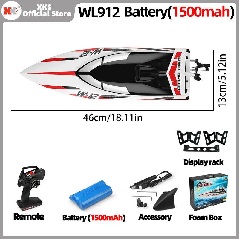 RC Boat 2.4GHz Remote Waterproof WL912 | Toylandeu™
