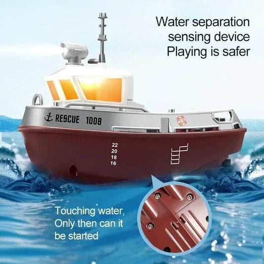 RC Boat With Lights Long Range Remote Control System - ToylandEU™