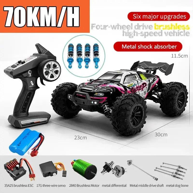 RC Car Off Road 4x4 Brushless High Speed Monster 70KMH - ToylandEU™