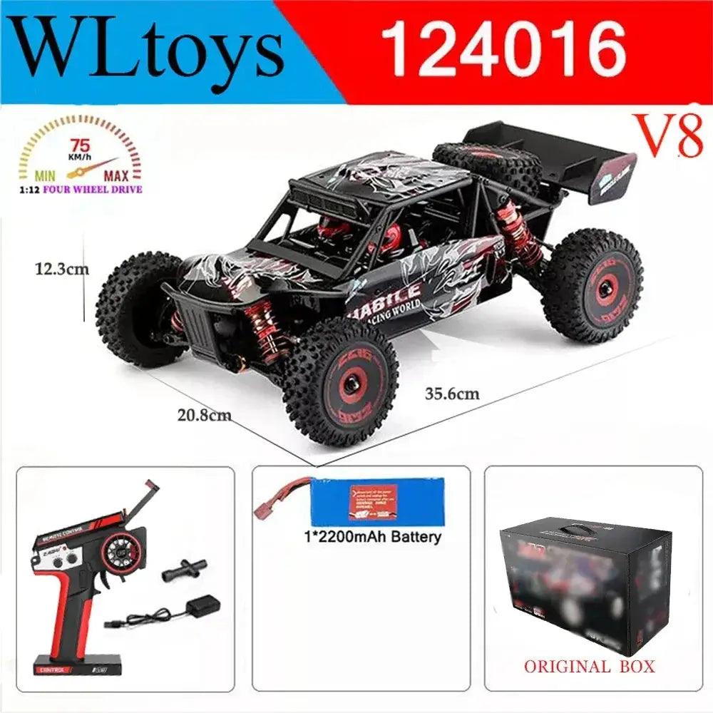 Wltoys 124017 V8 RC Car 4WD Brushless High Speed 75kmh - ToylandEU™