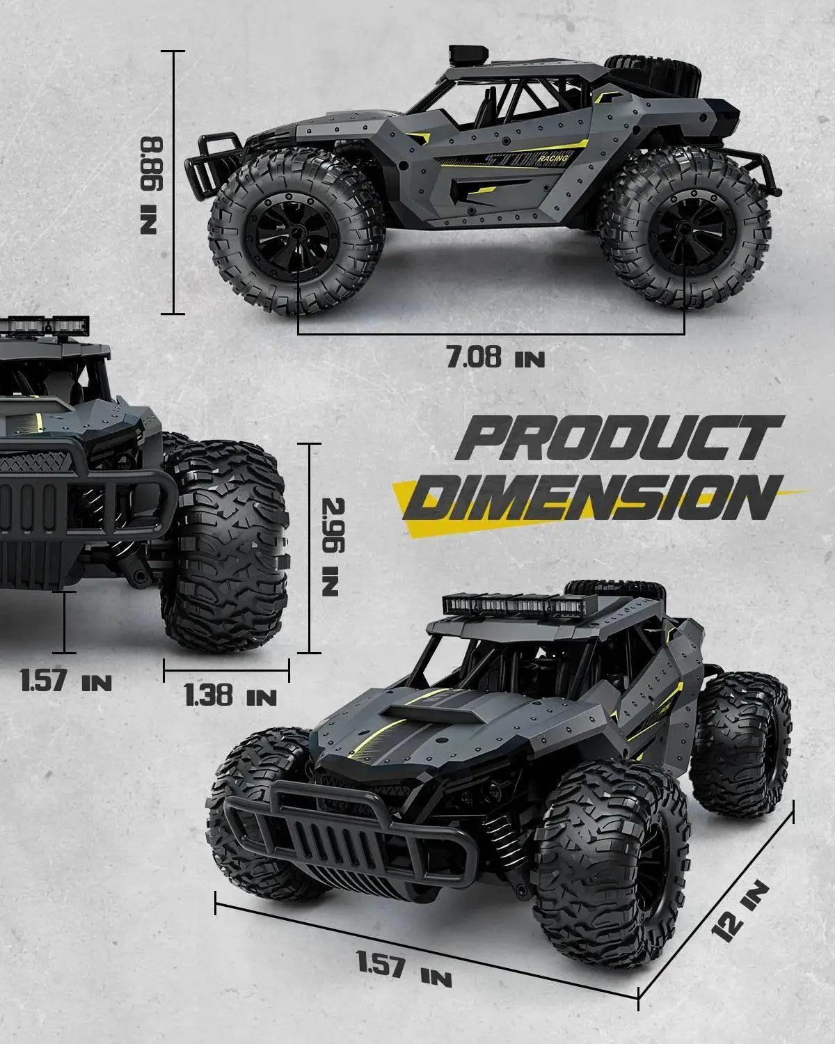 RC High-Speed 1:16 Off-Road RC Car for All Ages LED Lights - ToylandEU™
