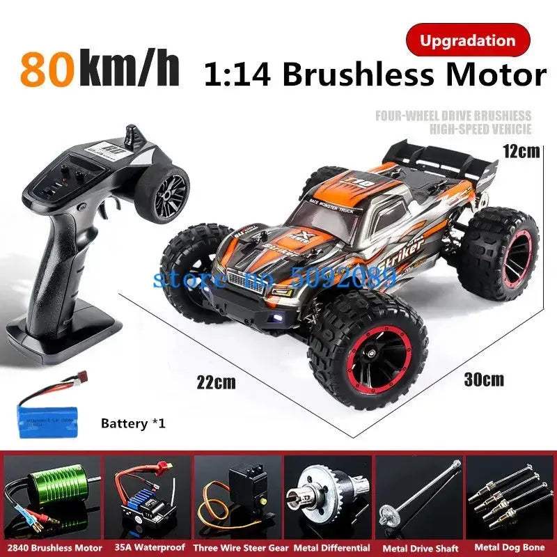 RC Drift Car With Metal Shocks Waterproof Brushless - ToylandEU