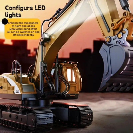 RC Excavator Toy Alloy Build Remote Control - ToylandEU™