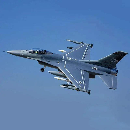 RC FMS 64mm F-16 "Battle Falcon" V2 PNP RC Plane with Navigation Lights - ToylandEU
