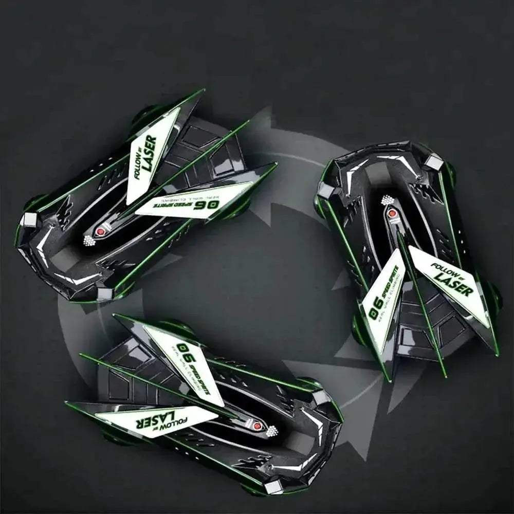 RC Gravity-Defying LED Laser RC Car - Wall Climber with Remote Control - ToylandEU
