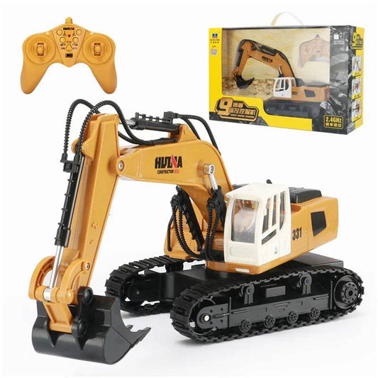 RC Heavy-Duty 1:18 Alloy Remote Control Excavator Truck - 9CH Fun! - ToylandEU
