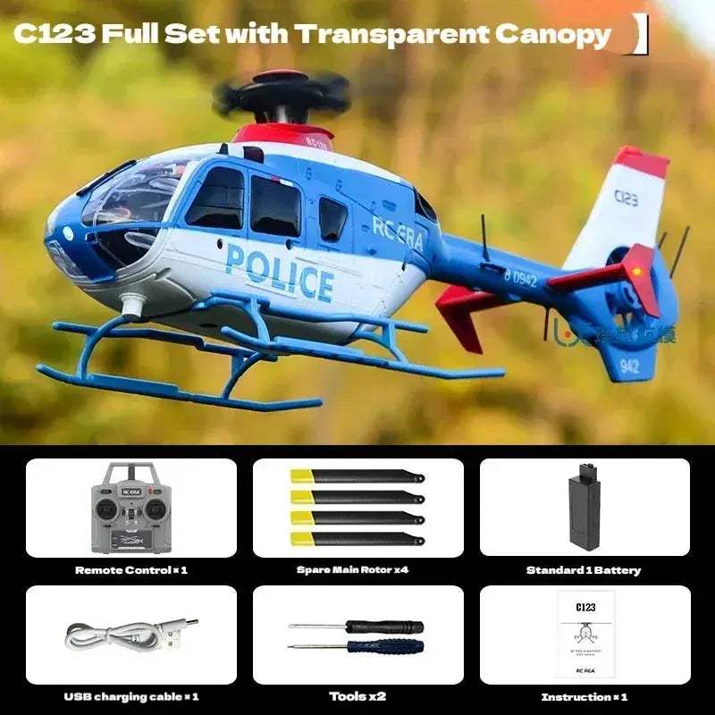 RC Helicopter C123 EC135 Scale With Inverted Stunt - ToylandEU