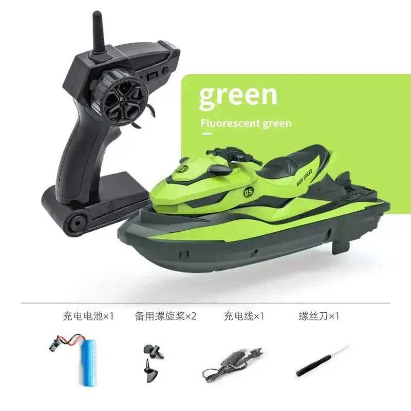 RC High-Speed 1:14 Remote Control Electric Jet Ski Boat for Kids - 2.4G Wireless Simulation Model Toy Gift - ToylandEU™