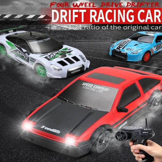 RC High-Speed 2.4G Remote Control Drift RC Car - 4WD AE86 GTR Model Racing Toy for Kids, Perfect Christmas Gift - ToylandEU