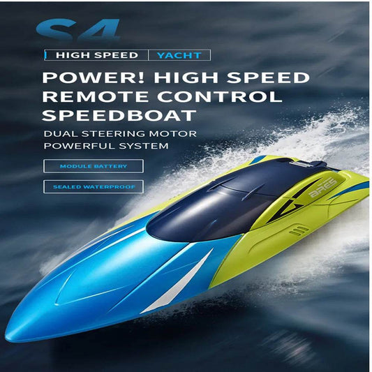 RC High-Speed 2.4G Remote Control Racing Boat - Electric RC Speedboat for Outdoor Fun, Ideal Gift for Boys, 20 Minutes Playtime - ToylandEU