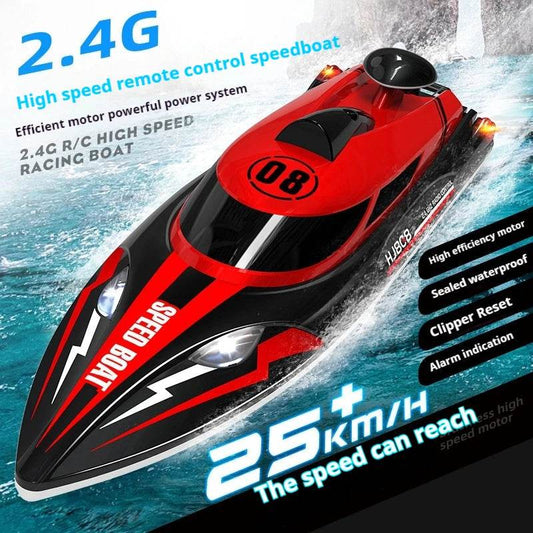 RC High-Speed 25 Km/H Hj808 Remote Control Boat - 2.4G Electric Toy for Kids, Perfect Gift! - ToylandEU