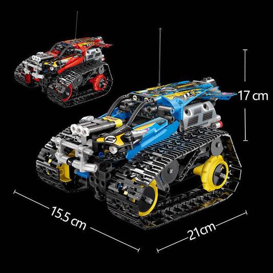 RC High-Speed Bluetooth Remote Control Toy Car Building Blocks Set - ToylandEU