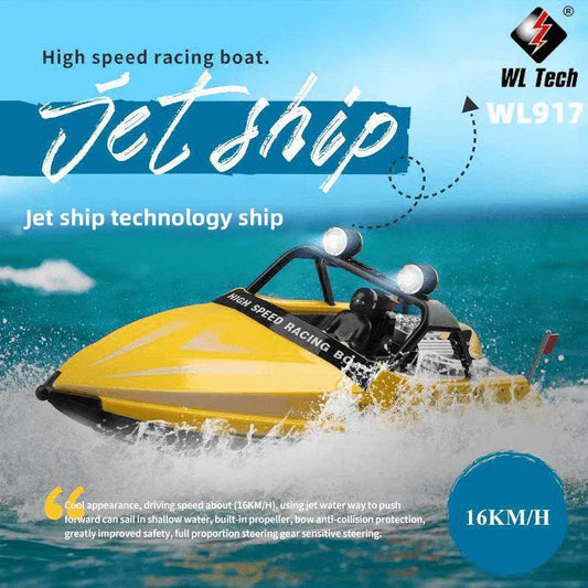 RC High-Speed WL917 RC Racing Boat - 16km/h Remote Control Fun - ToylandEU
