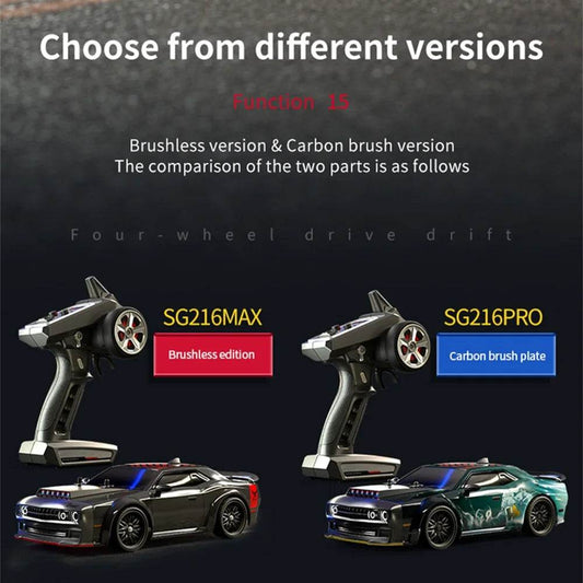 RC High-Speed ZLL SG216 PRO 1/16 RC Drift Car with LED Lights - RTR 4WD - ToylandEU