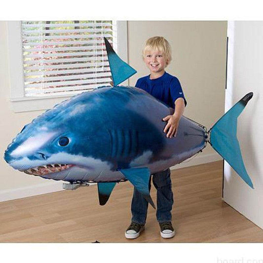 RC Infrared Remote-Controlled Inflatable Shark Balloon Toy - 360° Fun! - ToylandEU
