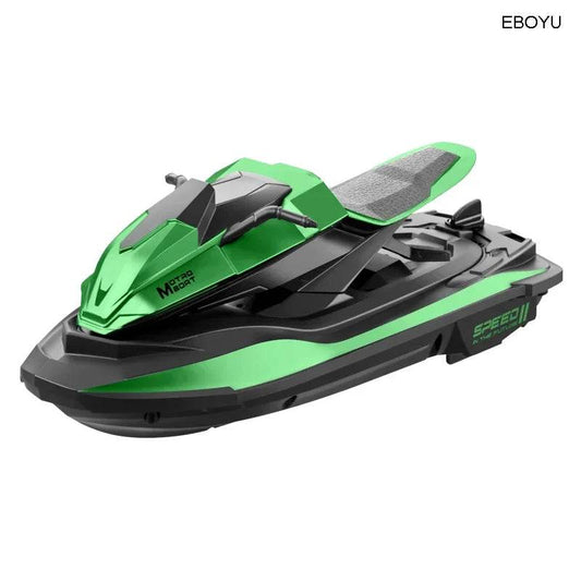 RC JJRC S9 2.4GHz Remote Control Racing Boat - 1:14 Scale High-Speed Electric RC Ship with Dual Motors and Two Speed Settings - Ideal Gift for Ages 6-14 - ToylandEU