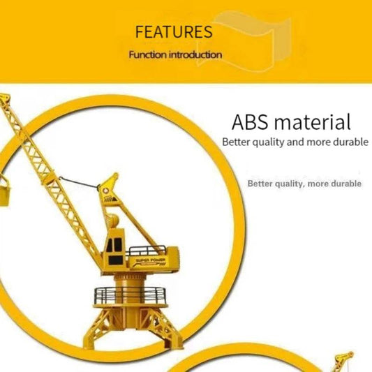 RC Kid-Friendly Electric RC Tower Crane Model with 360° Remote Control - ToylandEU