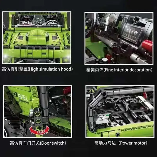 RC Off Road Car Building Blocks Set With Remote Control - ToylandEU