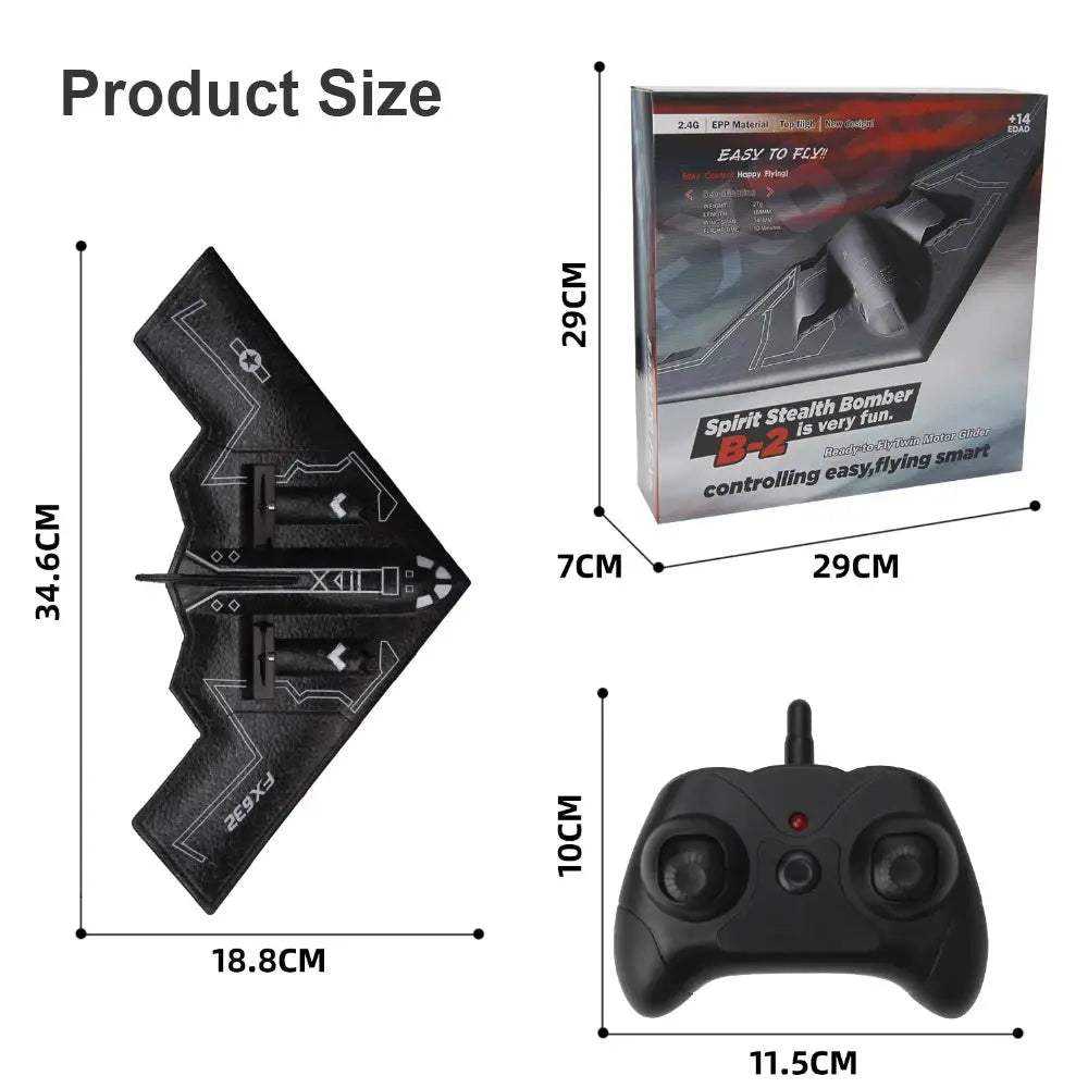RC Plane Glider 2CH With 2.4G Remote Control For Beginners - ToylandEU