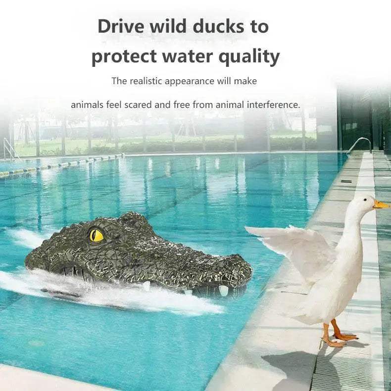 Electric Alligator Remote Control Boat - Summer Pool Toy for Kids - - ToylandEU™