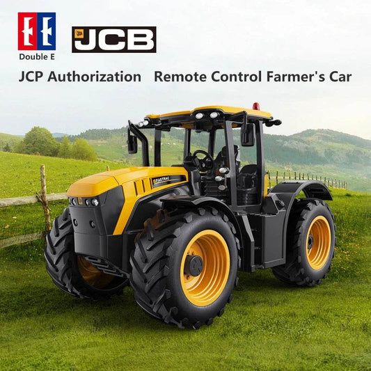 RC Remote Control 1:16 Scale Farm Tractor with Trailer for Outdoor Fun - ToylandEU