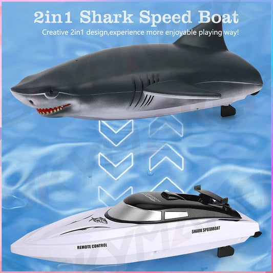 RC Remote Control JJRC RH705 Shark Speedboat - Ultimate Water Fun! - ToylandEU