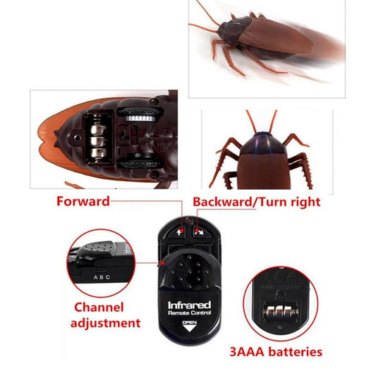 RC Remote-Controlled Electric Spider & Cockroach Prank Gift Toy - ToylandEU