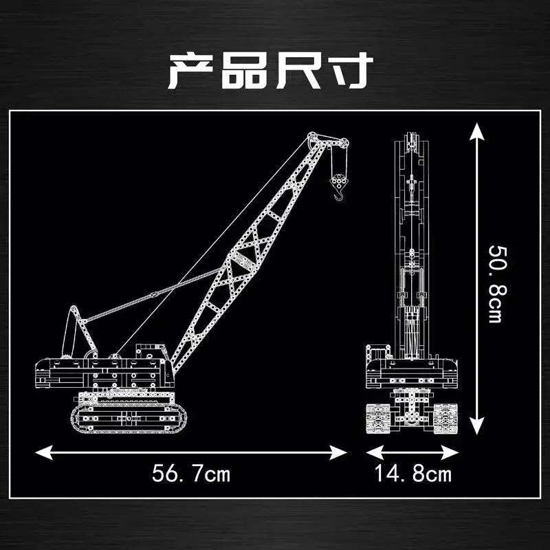 RC Remote-Controlled Liebherr Crawler Crane Building Set for Kids & Teens - ToylandEU™