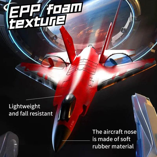 RC Smartphone-Controlled F35 Fighter RC Plane - EPP Foam, LED Night Flight - ToylandEU