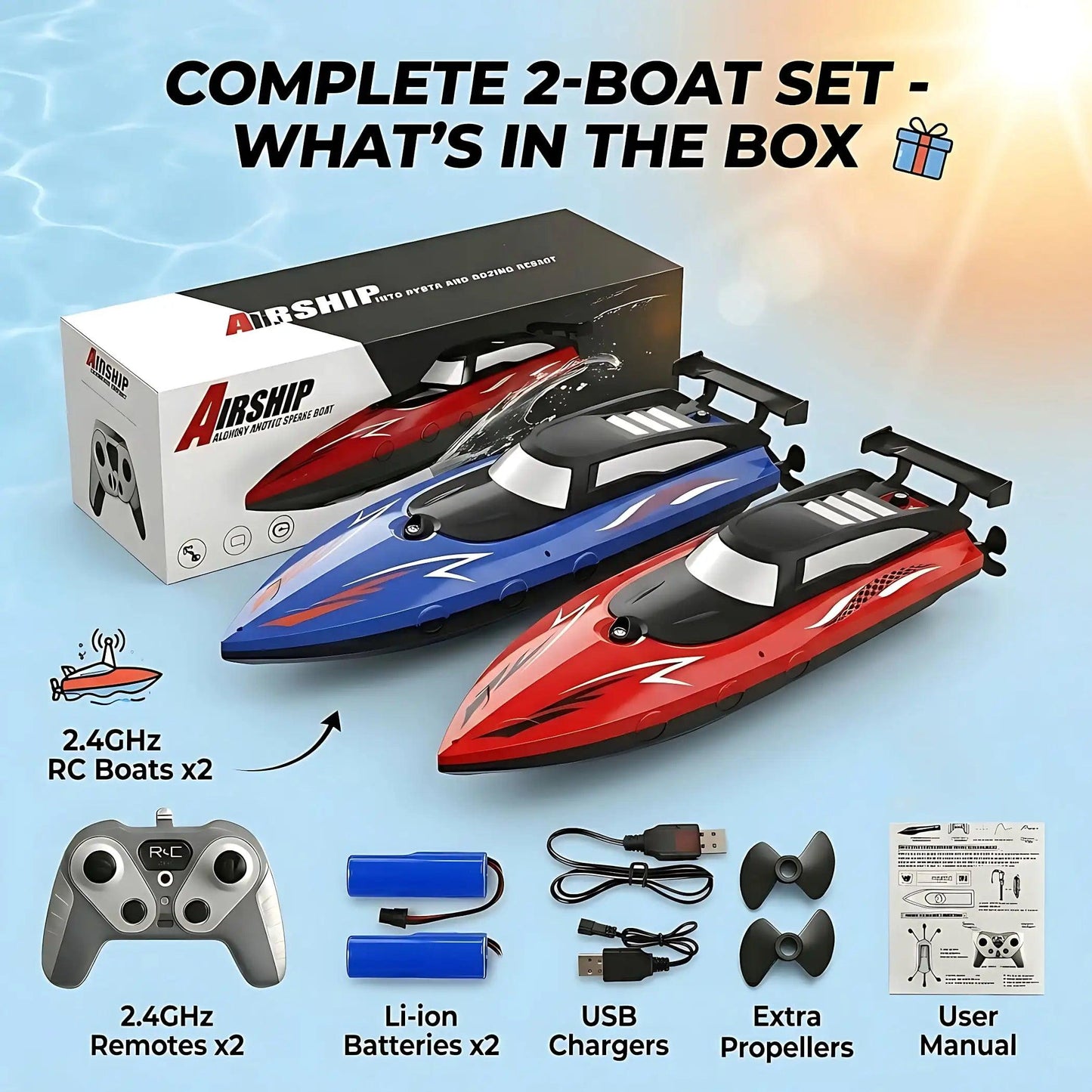 RC Speed Boat Toy | Top Speed 20 KMH | Toylandeu™