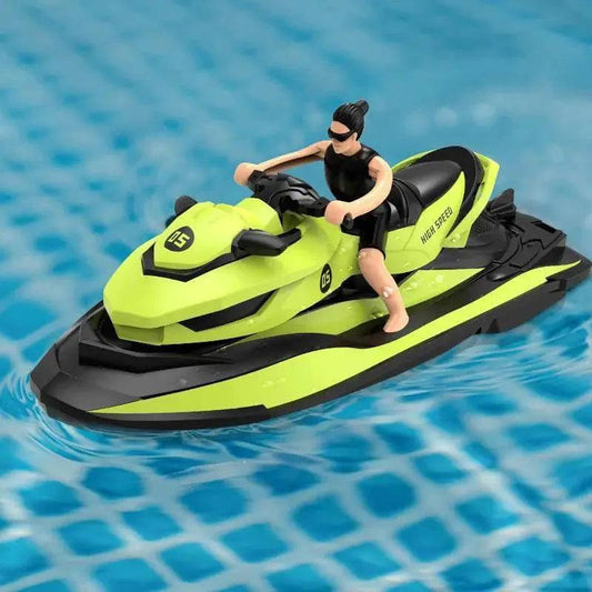 RC High-Speed LM13-A Mini RC Jet Ski - 2.4G Remote Control Electric Motorboat for Kids - ToylandEU™