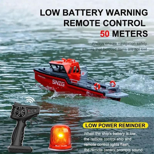 RC High-Speed 2.4G Wireless RC Rescue Tugboat 694 - Remote Control Captain Ship for Kids - ToylandEU™