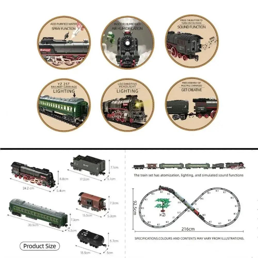 Remote Control Electric Train Set With Light And Sound - ToylandEU™