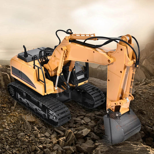 RC Ultimate 15-Channel Remote Control Excavator Truck - 1/14 Scale Fun! - ToylandEU